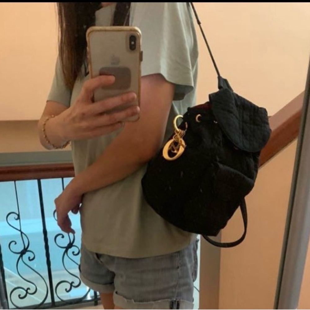 Authentic Lady Dior mini backpack